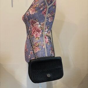 Tory Burch Marion flap woven crossbody bag